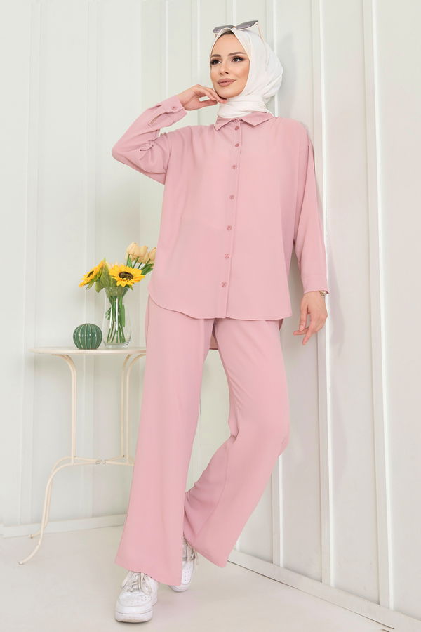 Tunik+Pantolon Pembe - 11339