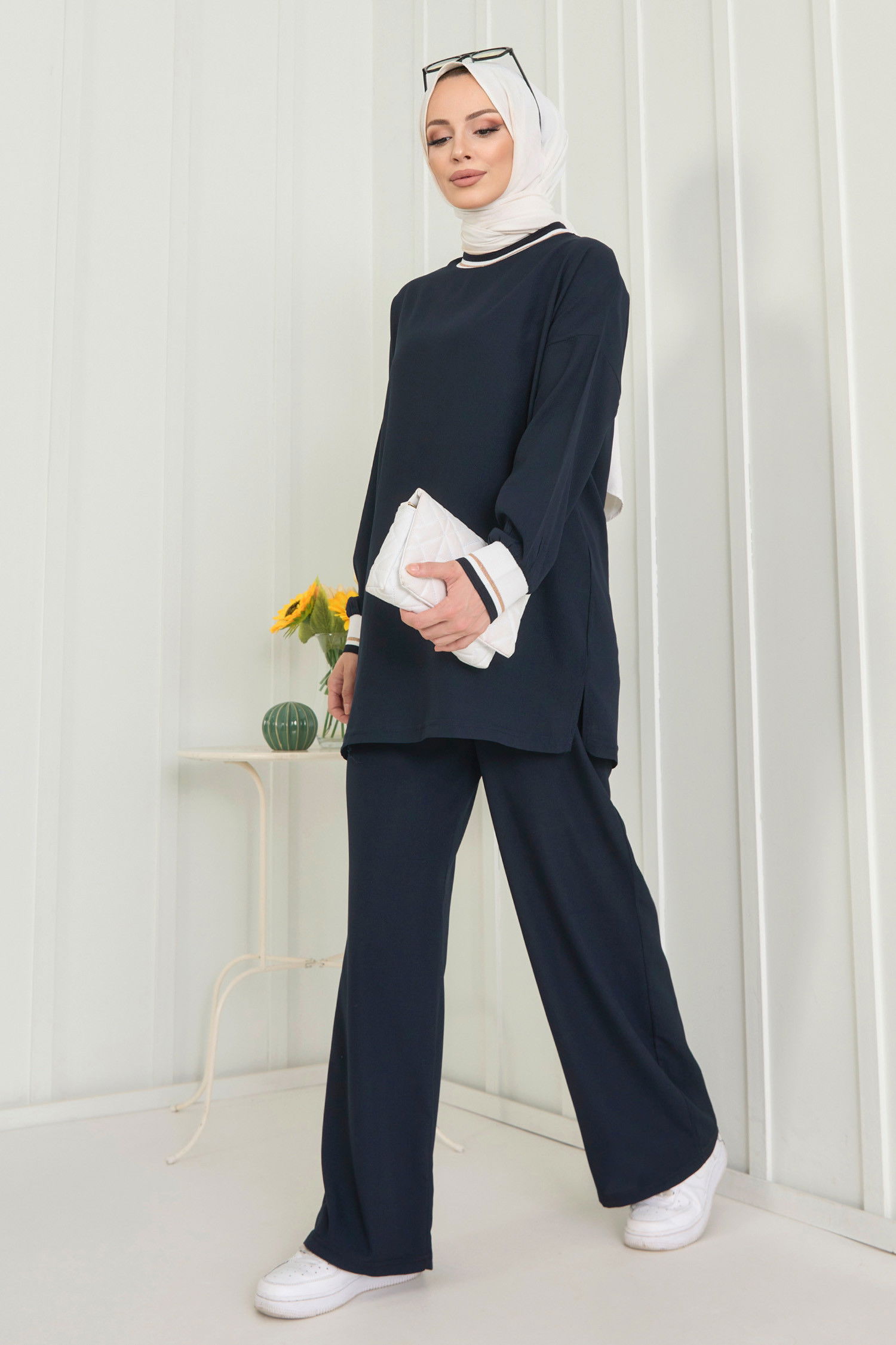 Tunik Pantolon Lacivert - 11402
