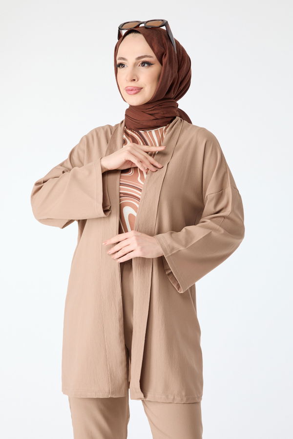 Hırka Pantolon Bej - 11432