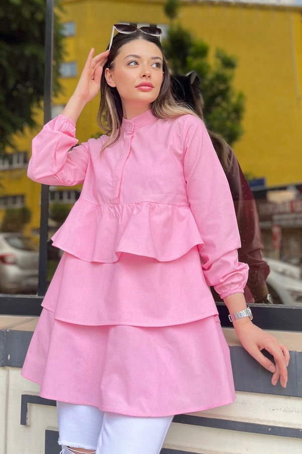 Tunik Pembe - 11468 PEMBE