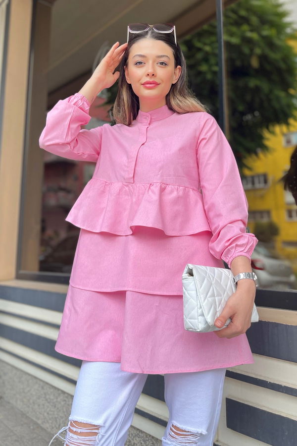 Tunik Pembe - 11468 PEMBE
