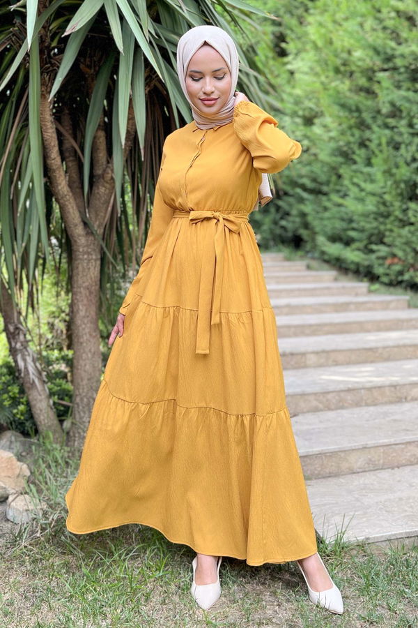Elbise Sarı - 11492