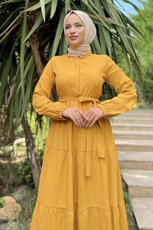 Elbise Sarı - 11492
