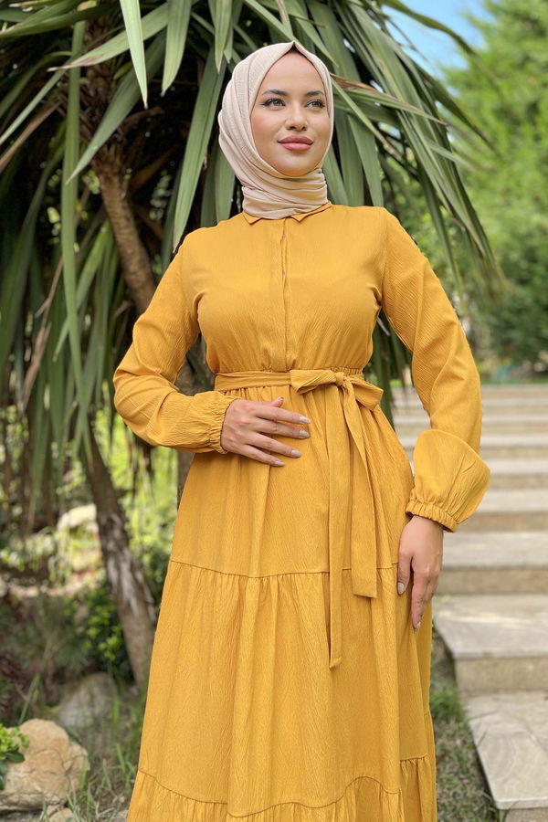 Elbise Sarı - 11492