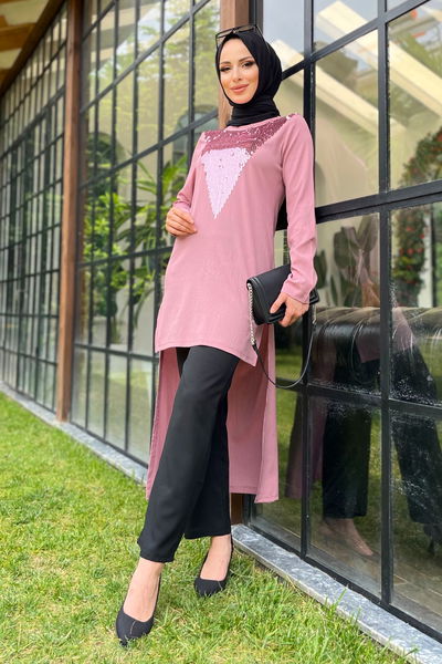 Tunik+Pantolon Pembe - 11514
