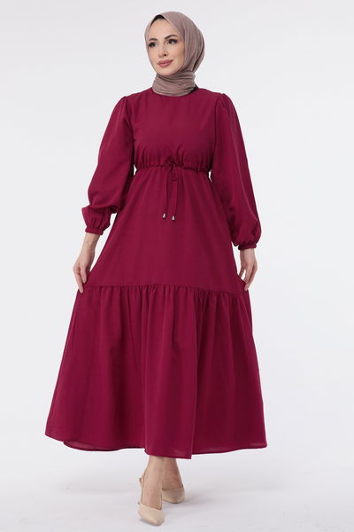 Elbise Bordo - 11584