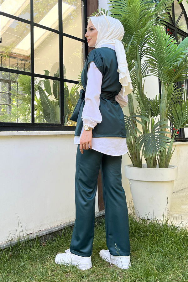 Bluz+Pantolon Yeşil - 11593