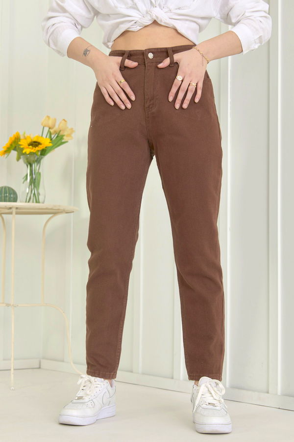 Gabardin Pantolon Kahverengi - 11610