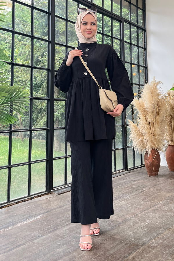 Tunik+Pantolon Siyah - 11629 SİYAH