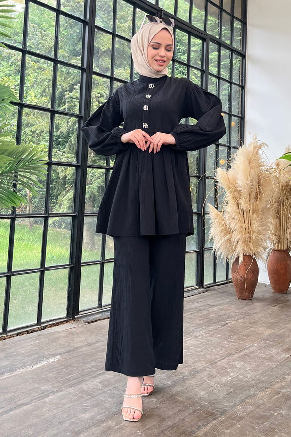 Tunik+Pantolon Siyah - 11629 SİYAH