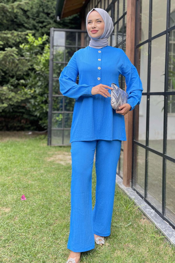 Tunik+Pantolon Mavi - 11629