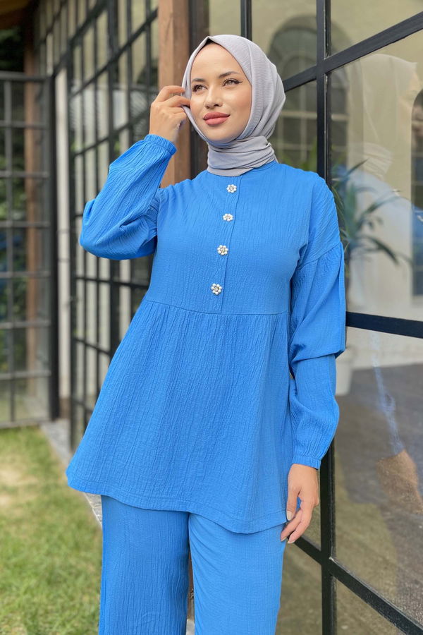 Tunik+Pantolon Mavi - 11629