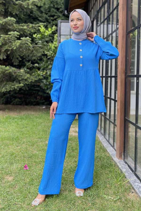 Tunik+Pantolon Mavi - 11629