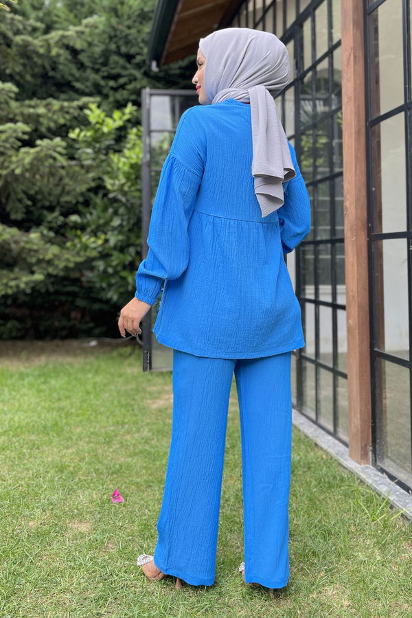 Tunik+Pantolon Mavi - 11629