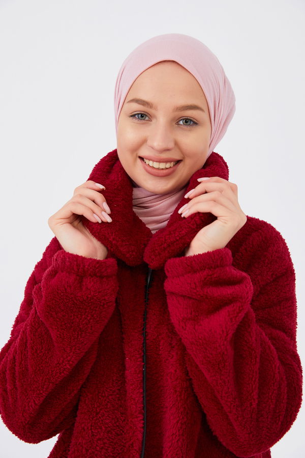 Peluş Mont Bordo - 13009