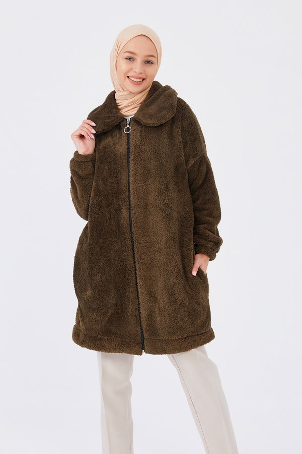Peluş Mont Haki - 13009