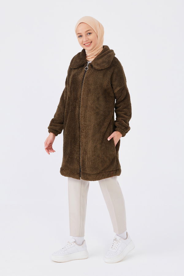 Peluş Mont Haki - 13009