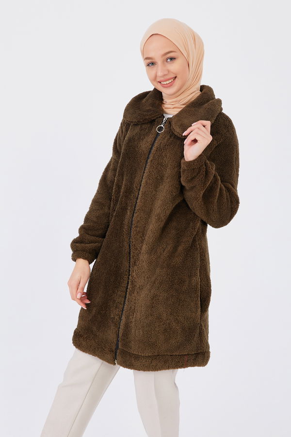Peluş Mont Haki - 13009