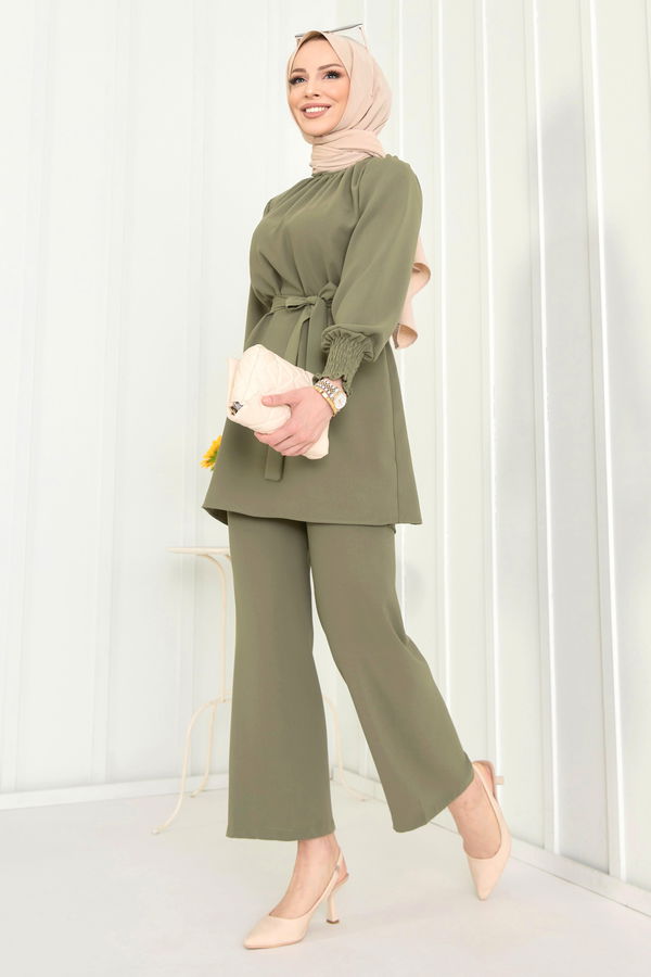 Tunik+Pantolon Haki - 13019
