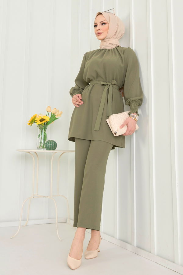 Tunik+Pantolon Haki - 13019