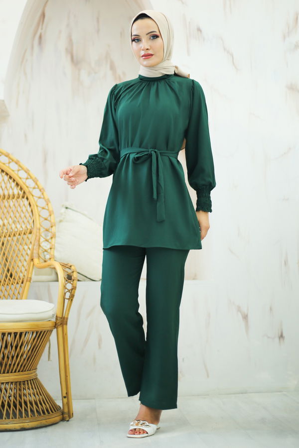 Tunik+Pantolon Yeşil - 13019