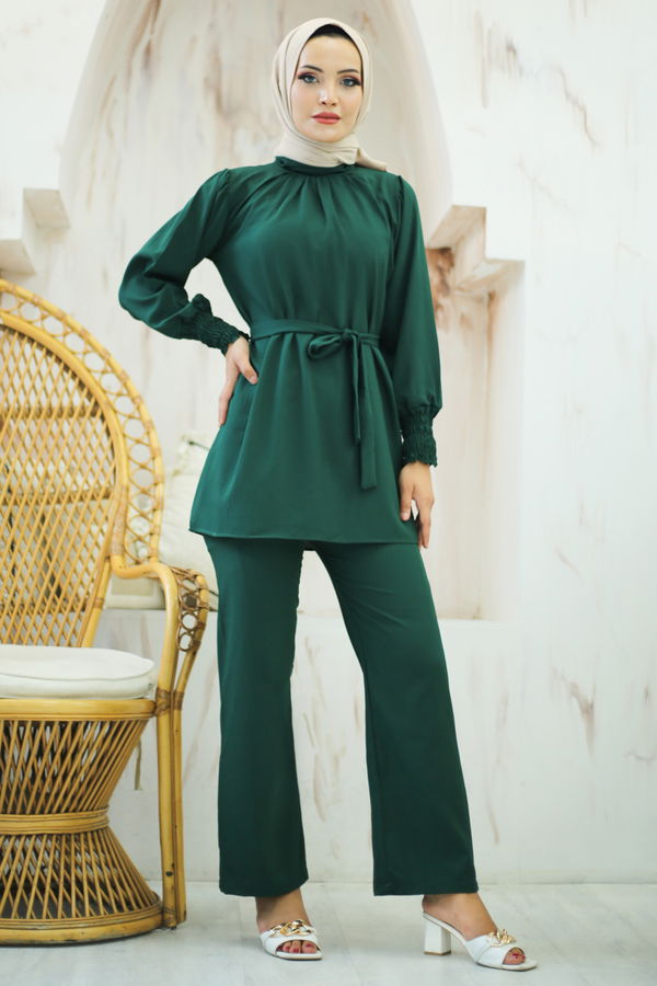 Tunik+Pantolon Yeşil - 13019
