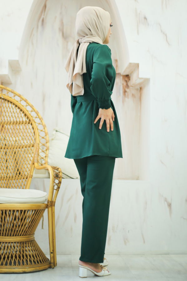 Tunik+Pantolon Yeşil - 13019