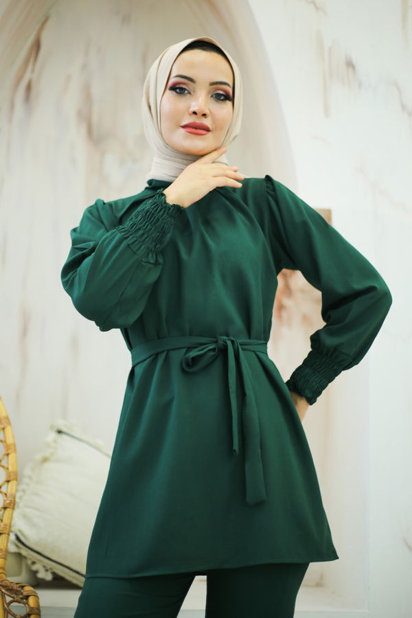 Tunik+Pantolon Yeşil - 13019