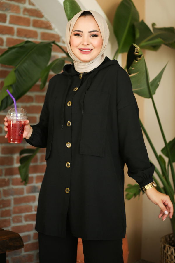 Tunik+Pantolon Siyah - 13020