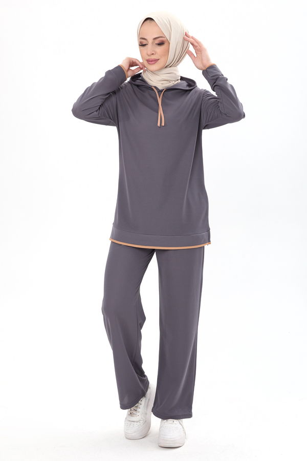 Tunik+Pantolon Antrasit - 13027