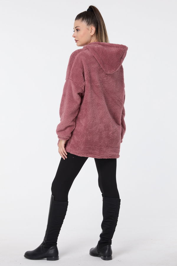 Peluş Sweat Pembe - 13049 PEMBE