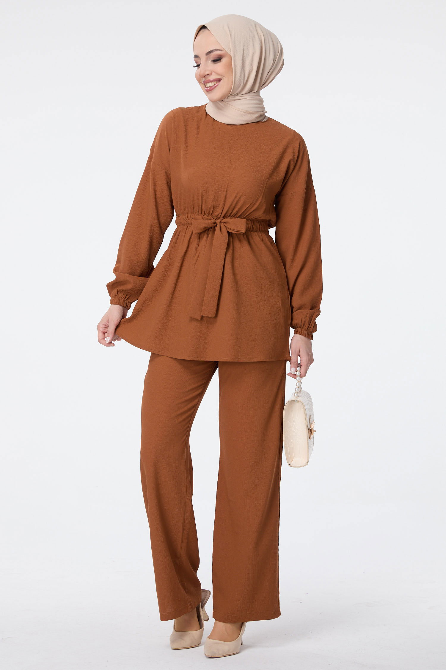 Tunik Pantolon Taba - 13058 TABA