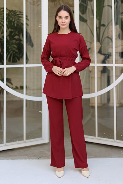 Tunik Pantolon Bordo - 13058