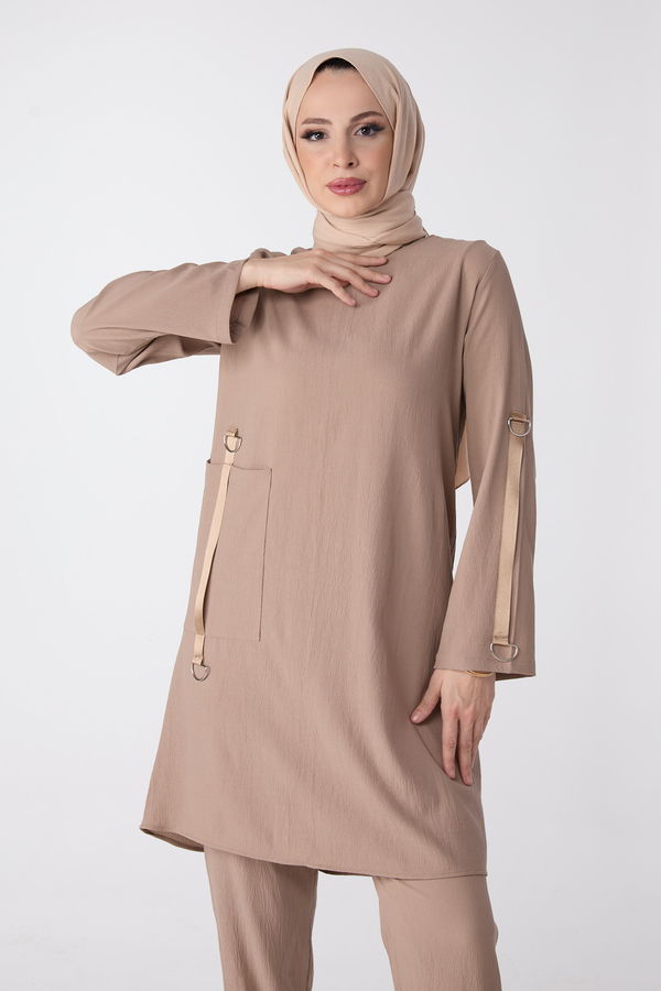 Tunik Pantolon Vizon - 13062 VİZON