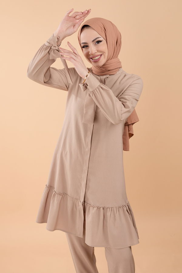Tunik Pantolon Bej - 13063