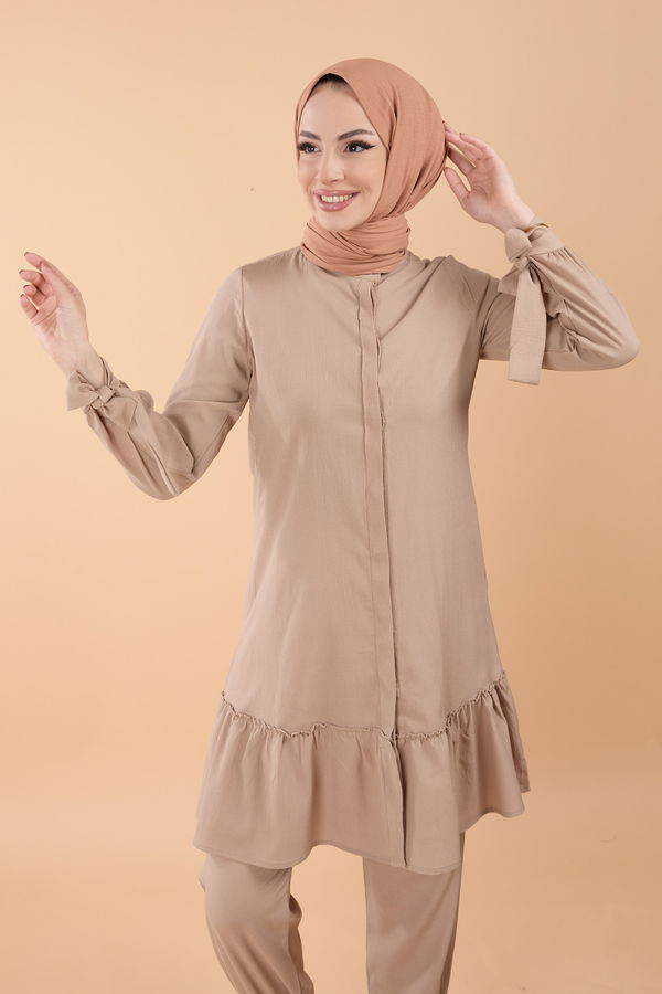 Tunik Pantolon Bej - 13063