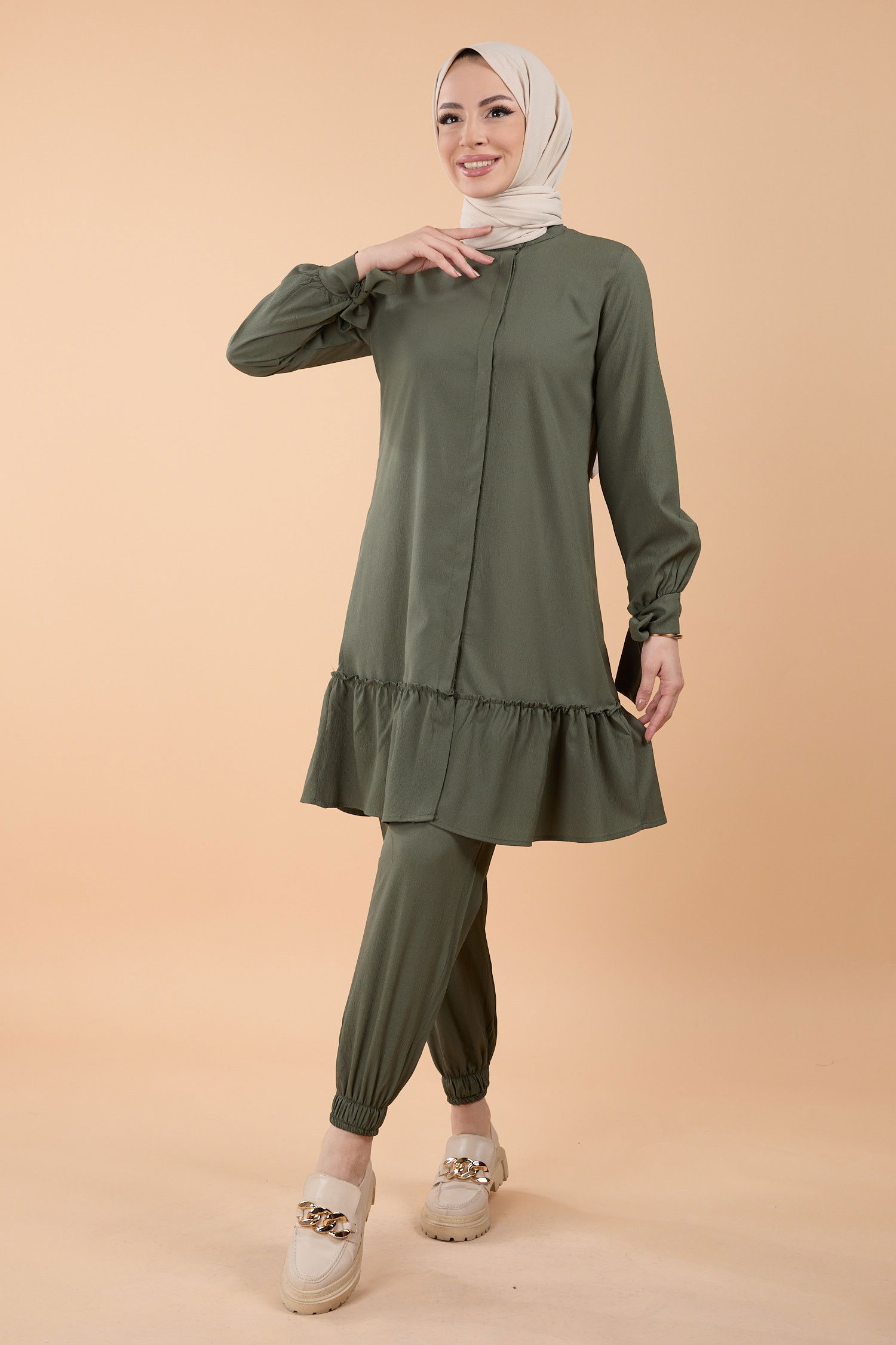 Tunik Pantolon Haki - 13063
