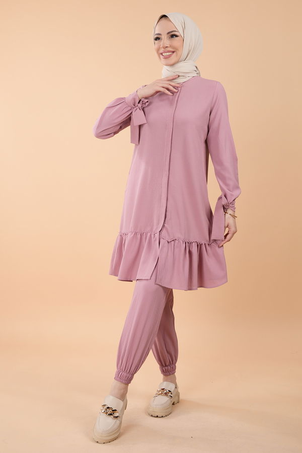 Tunik Pantolon Pembe - 13063 PEMBE