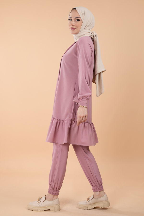 Tunik Pantolon Pembe - 13063 PEMBE