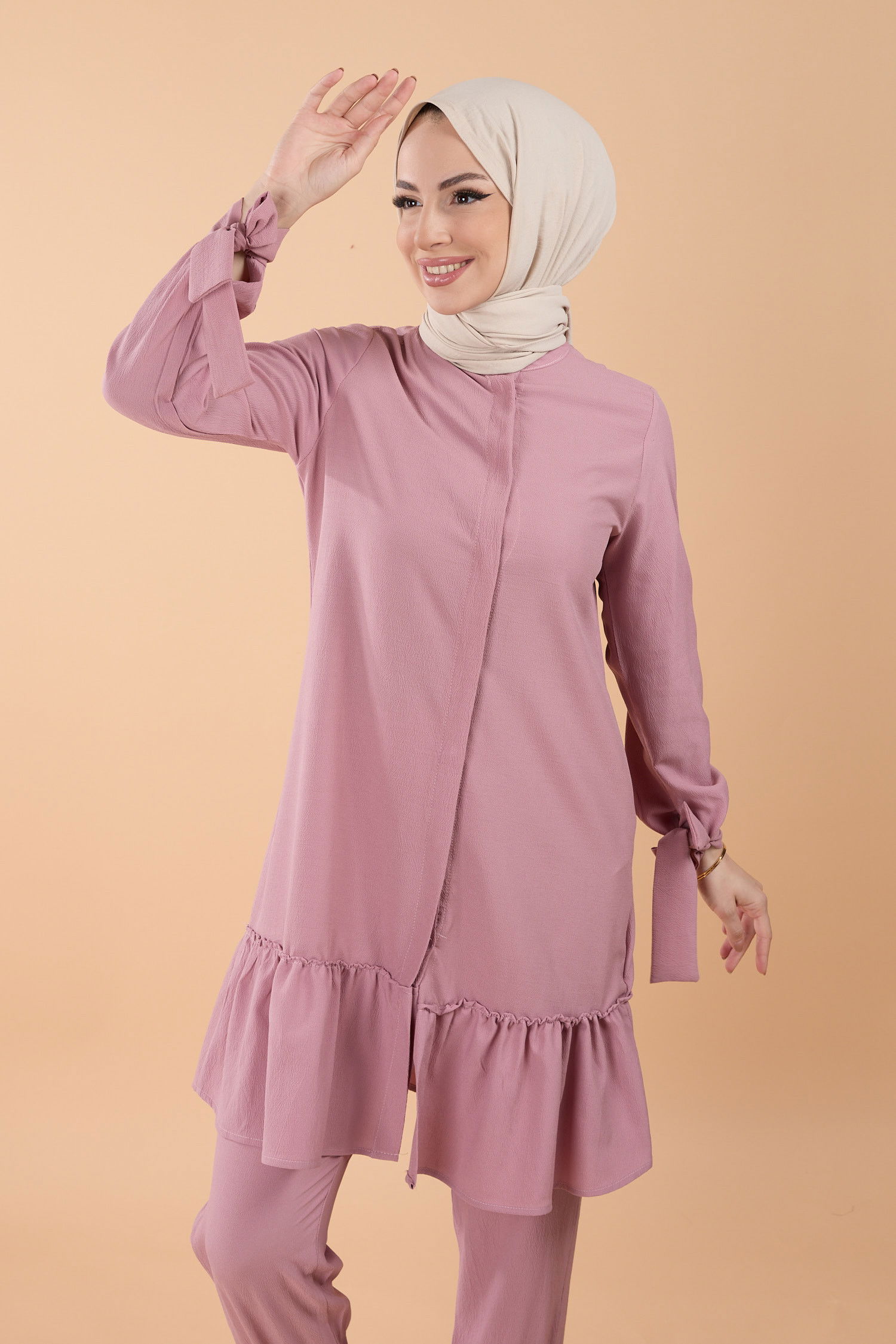 Tunik Pantolon Pembe - 13063 PEMBE