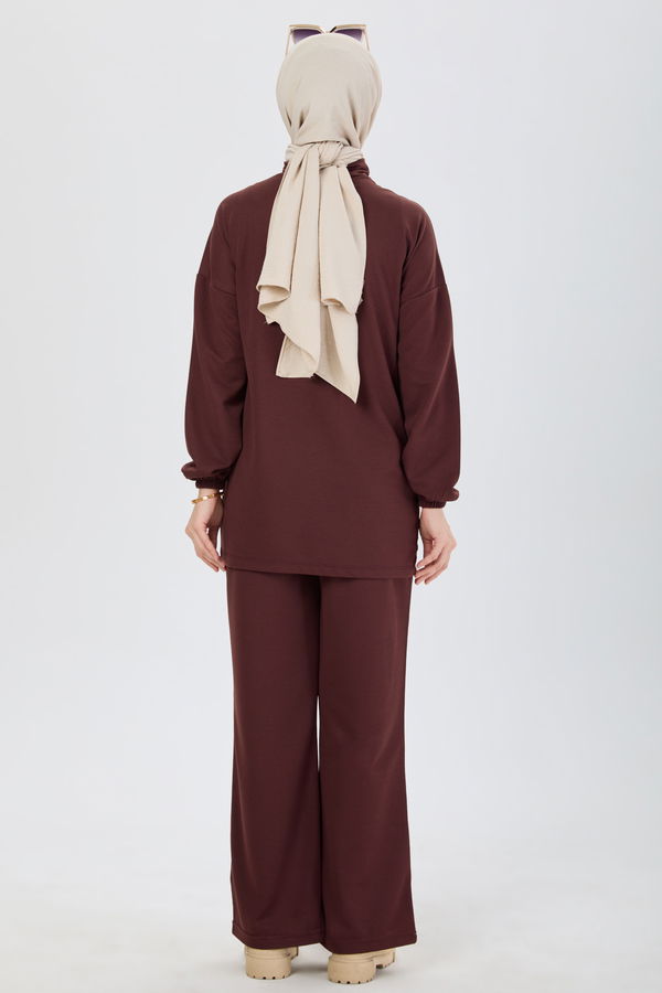 Tunik Pantolon Kahverengi - 13074 KAHVERENGİ