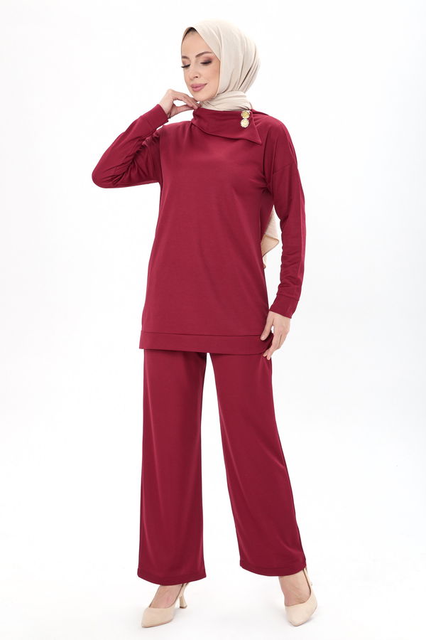 Tunik Pantolon Bordo - 13076