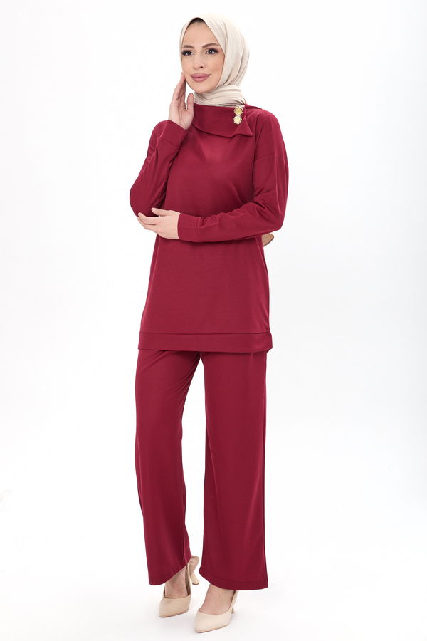 Tunik Pantolon Bordo - 13076