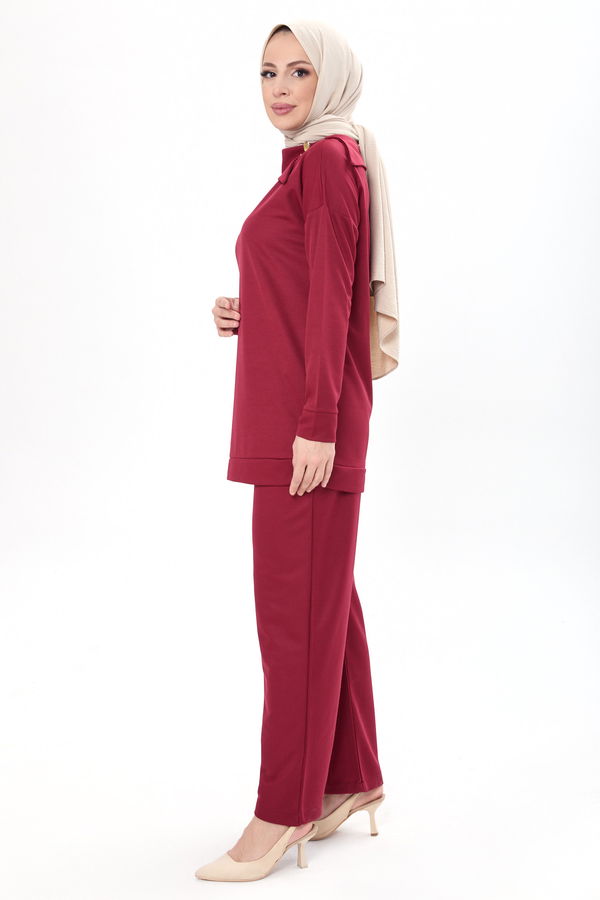 Tunik Pantolon Bordo - 13076