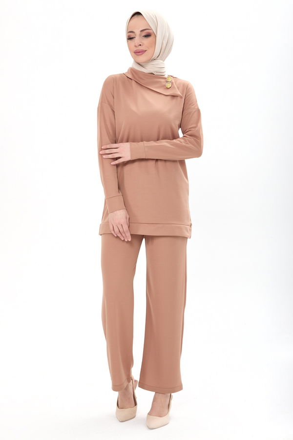 Tunik Pantolon Vizon - 13076 VİZON