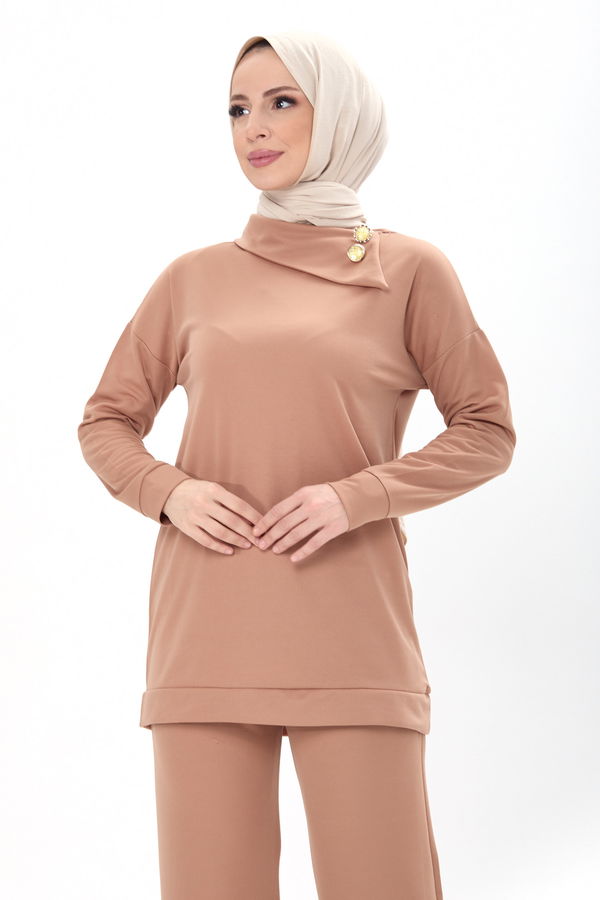 Tunik Pantolon Vizon - 13076 VİZON