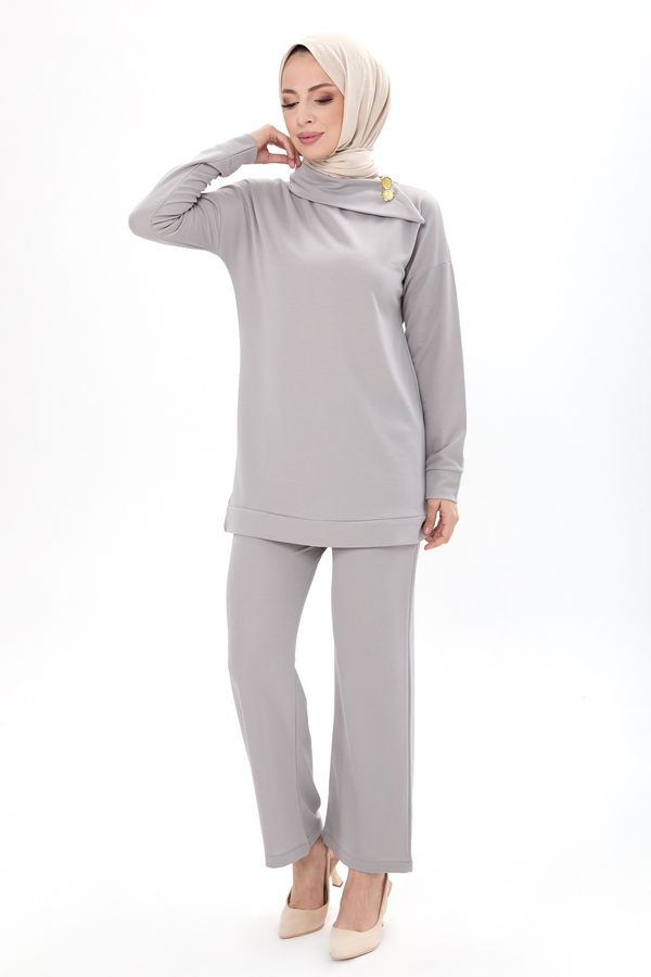 Tunik Pantolon Gri - 13076 GRİ
