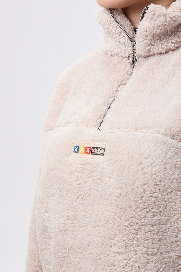 Peluş Sweat Bej - 13083