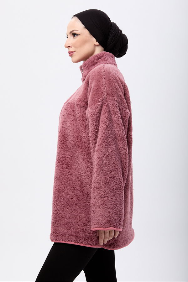 Peluş Sweat Pembe - 13083 PEMBE