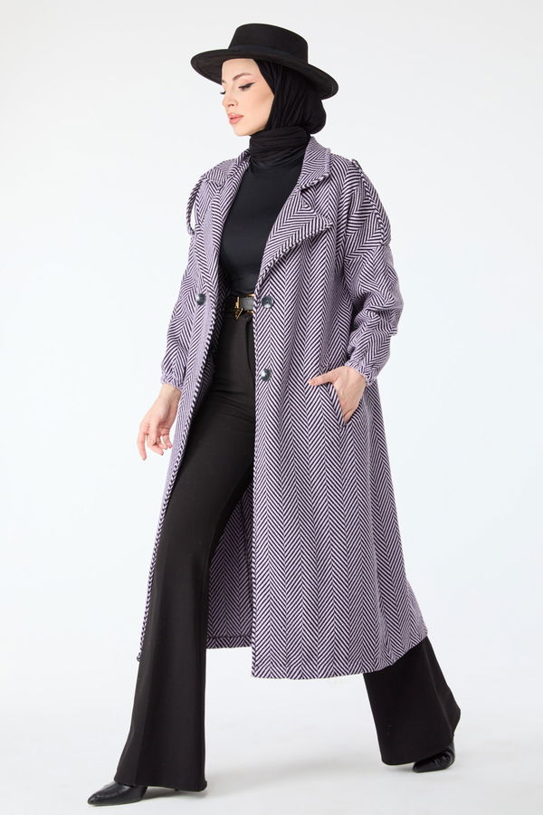 Beli Bağcıklı Kaban Lila - 13108 LİLA